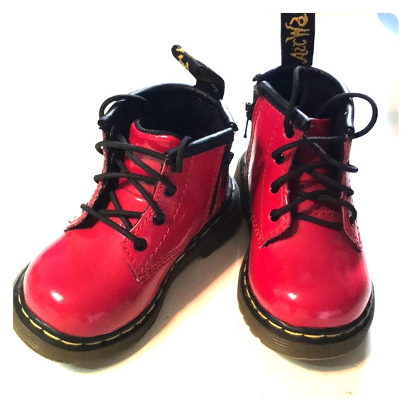 doc martin shoes red